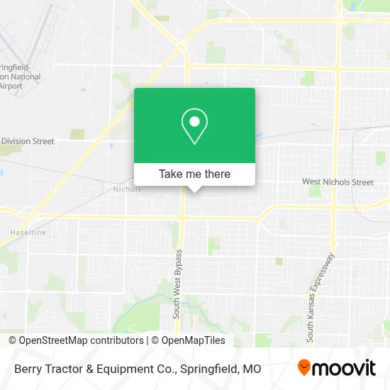 Berry Tractor & Equipment Co. map