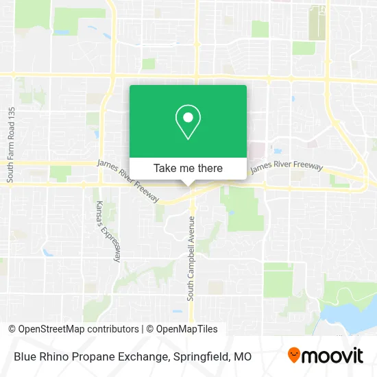 Blue Rhino Propane Exchange map