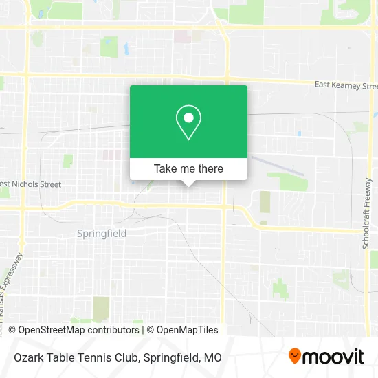Ozark Table Tennis Club map