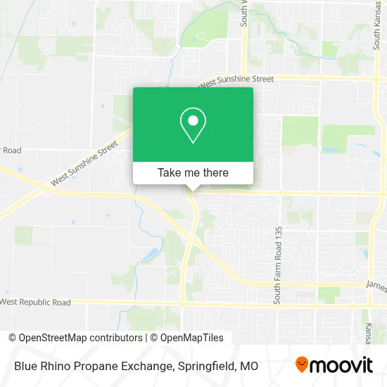 Blue Rhino Propane Exchange map