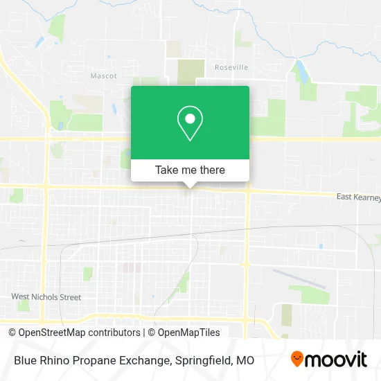 Blue Rhino Propane Exchange map