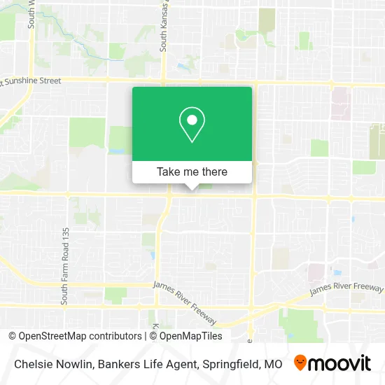 Chelsie Nowlin, Bankers Life Agent map