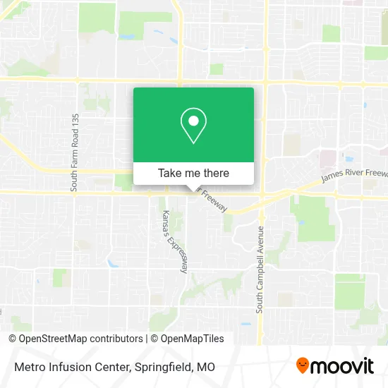 Metro Infusion Center map