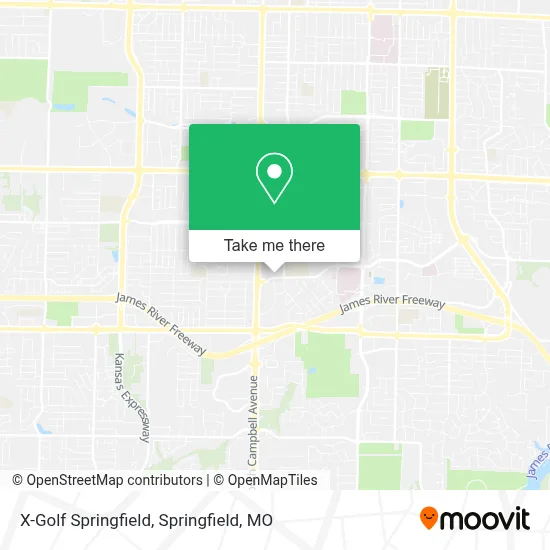 Mapa de X-Golf Springfield