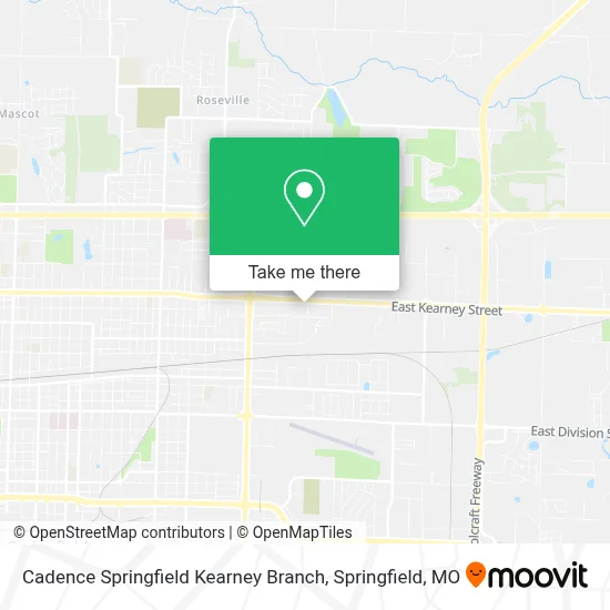 Cadence Springfield Kearney Branch map