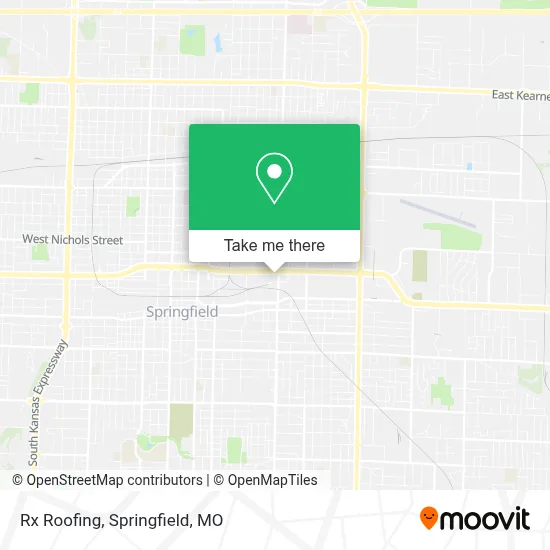 Mapa de Rx Roofing