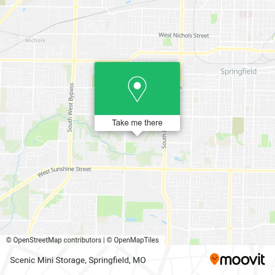 Scenic Mini Storage map