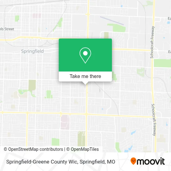 Mapa de Springfield-Greene County Wic