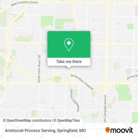 Aristocrat Process Serving map