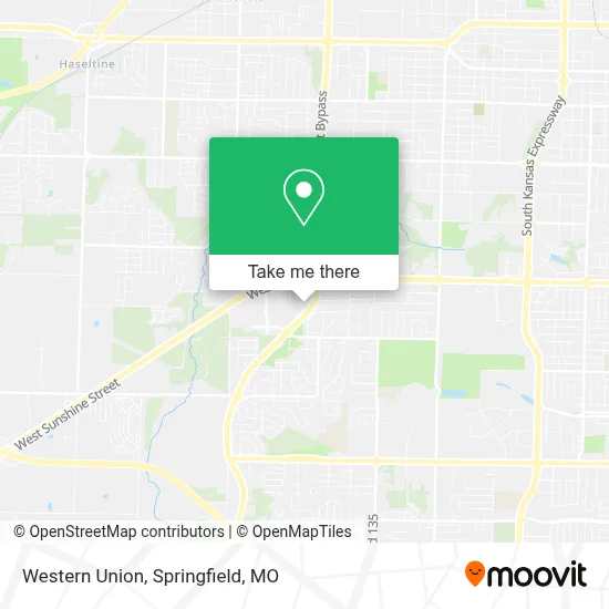 Western Union map