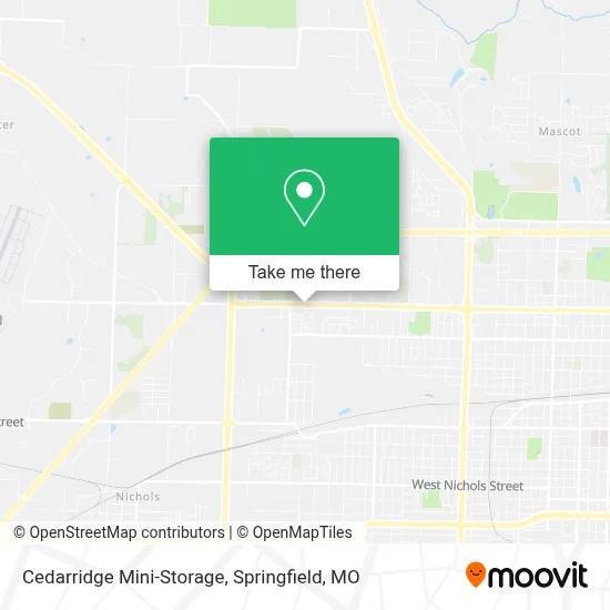 Mapa de Cedarridge Mini-Storage