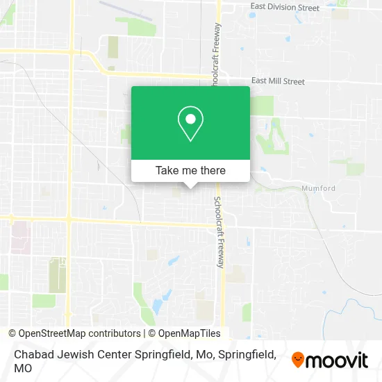Chabad Jewish Center Springfield, Mo map