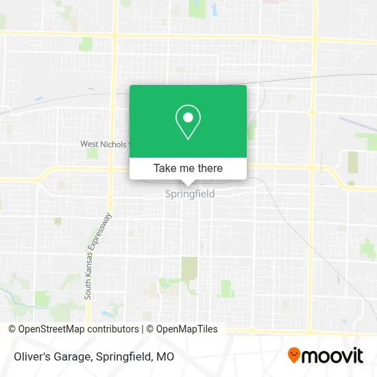 Oliver's Garage map