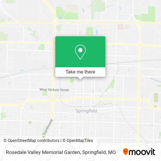 Rosedale Valley Memorial Garden map