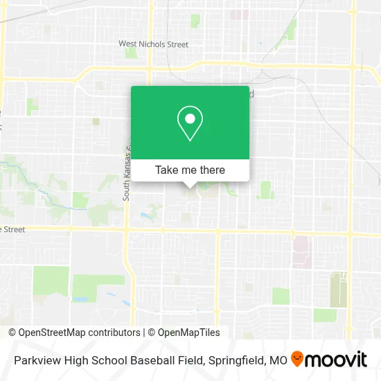 Parkview High School Baseball Field map