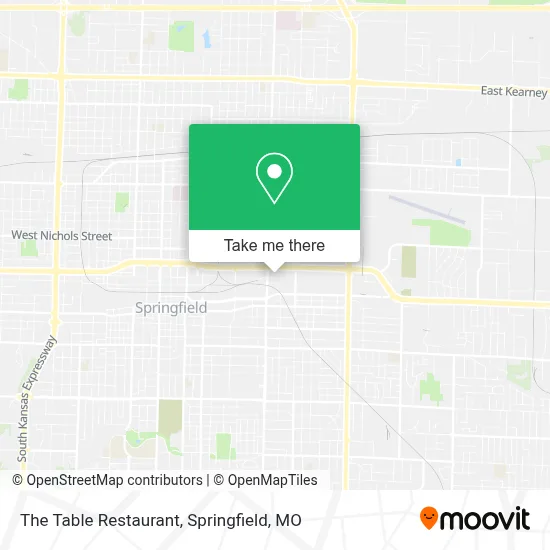 The Table Restaurant map