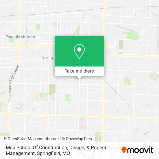 Msu School Of Construction, Design, & Project Management map