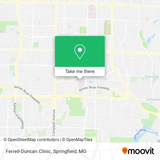 Ferrell-Duncan Clinic map