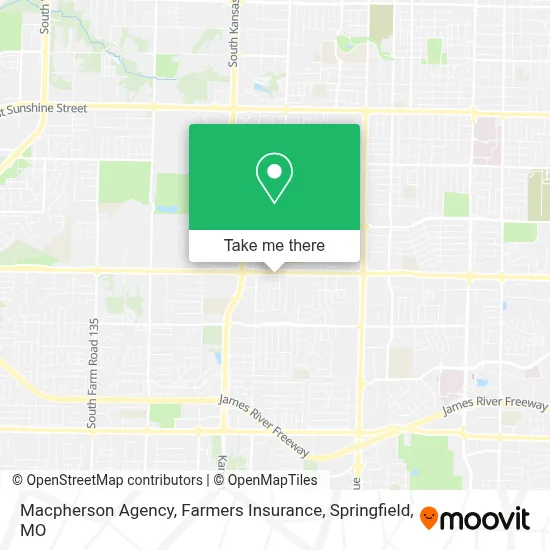 Macpherson Agency, Farmers Insurance map