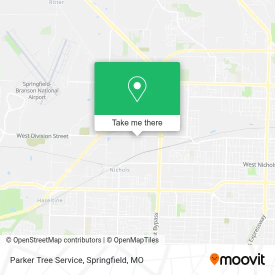 Parker Tree Service map