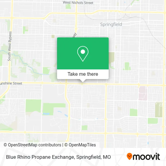 Blue Rhino Propane Exchange map
