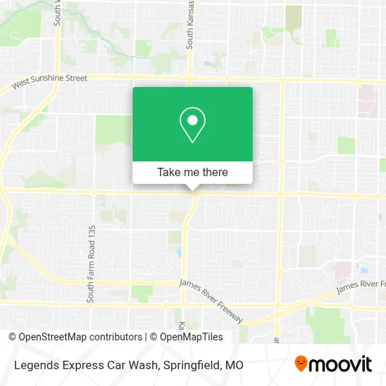 Legends Express Car Wash map