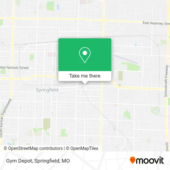 Gym Depot map