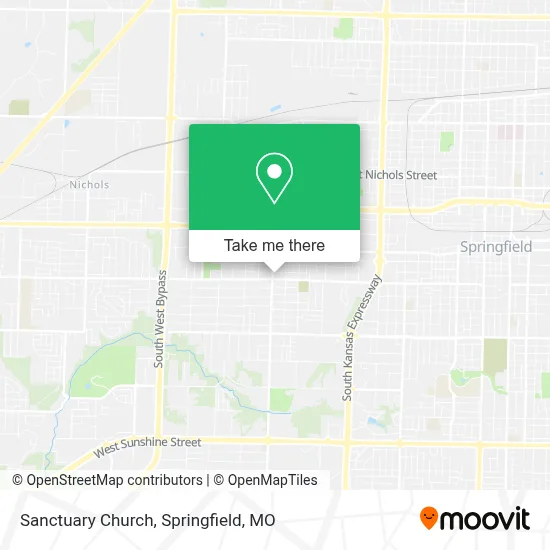 Sanctuary Church map