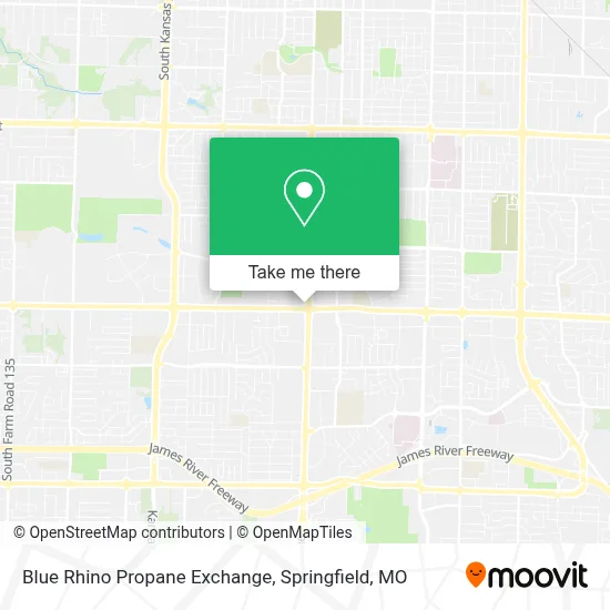 Blue Rhino Propane Exchange map