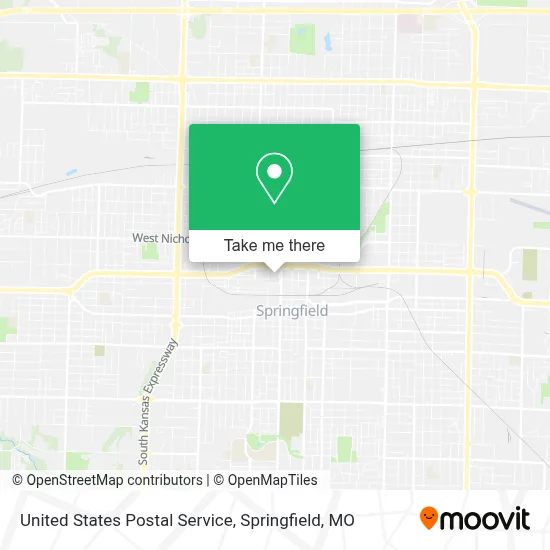 United States Postal Service map