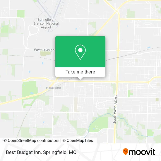 Best Budget Inn map