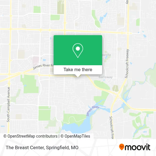 The Breast Center map