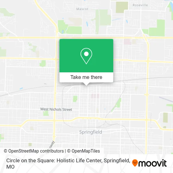Circle on the Square: Holistic Life Center map