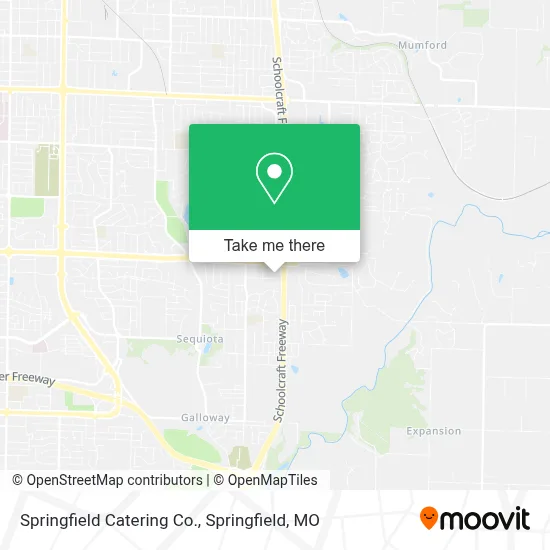Springfield Catering Co. map