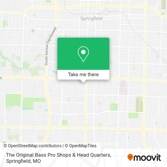 The Original Bass Pro Shops & Head Quarters map