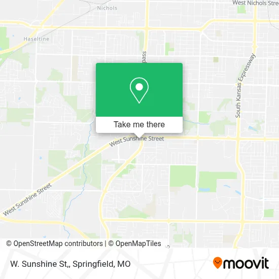 W. Sunshine St, map