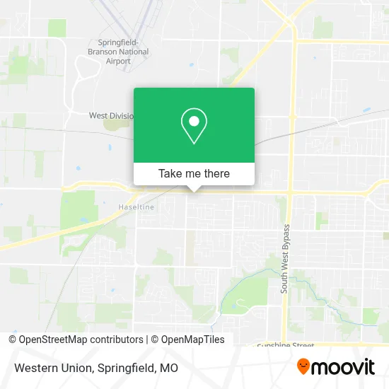 Western Union map