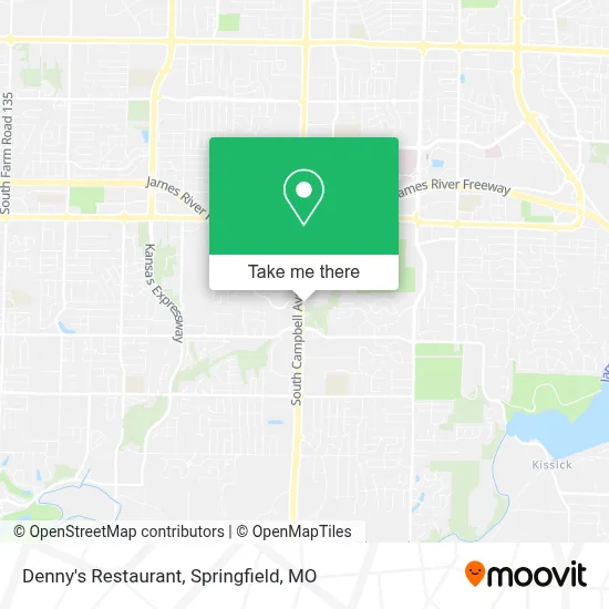 Denny's Restaurant map