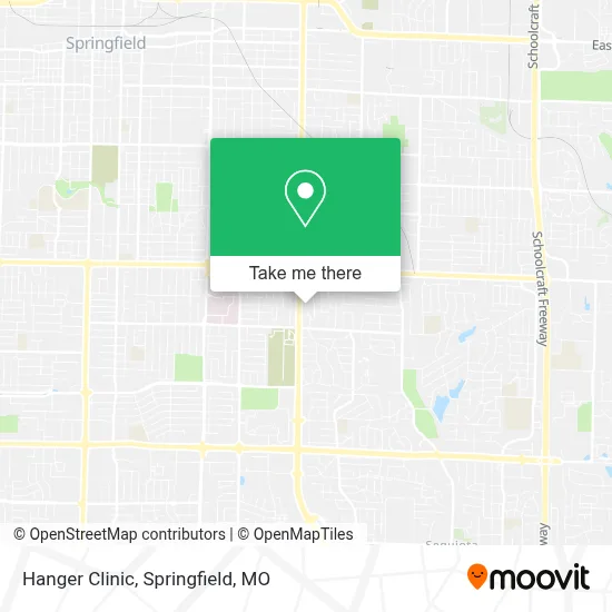 Hanger Clinic map