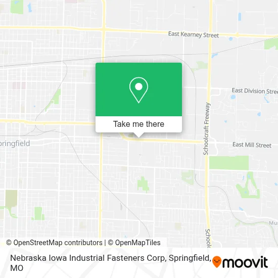 Nebraska Iowa Industrial Fasteners Corp map