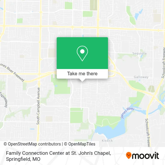 Family Connection Center at St. John's Chapel map