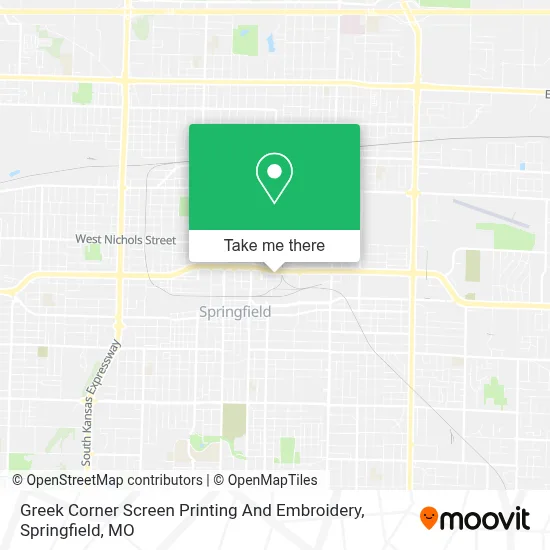 Greek Corner Screen Printing And Embroidery map