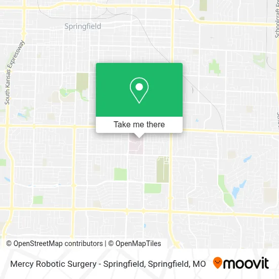 Mapa de Mercy Robotic Surgery - Springfield