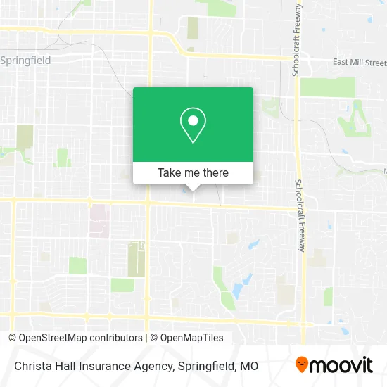 Christa Hall Insurance Agency map
