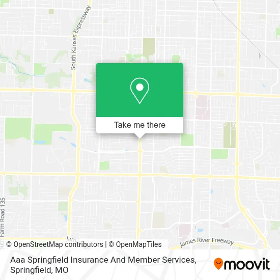 Mapa de Aaa Springfield Insurance And Member Services