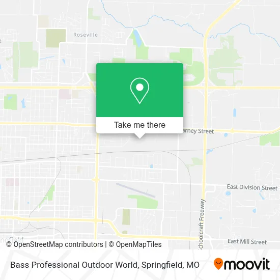 Bass Professional Outdoor World map