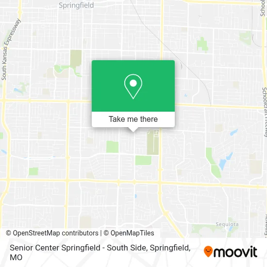 Senior Center Springfield - South Side map