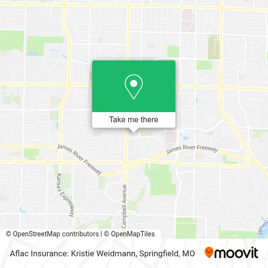 Aflac Insurance: Kristie Weidmann map