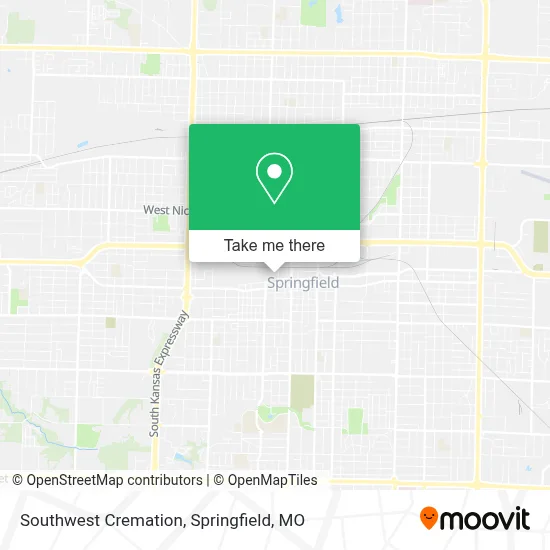 Southwest Cremation map