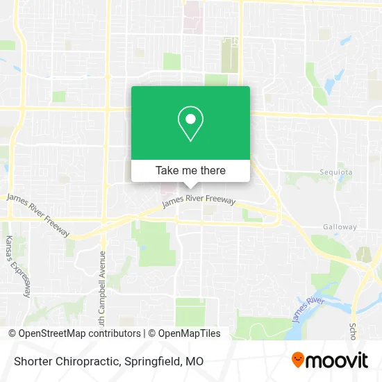 Mapa de Shorter Chiropractic